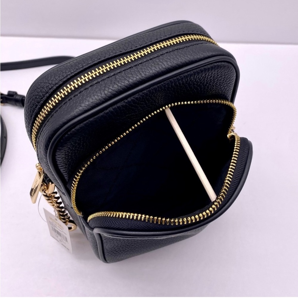 Michael Kors Jet Set Travel Medium Crossbody Bag Black - Picture 10 of 13